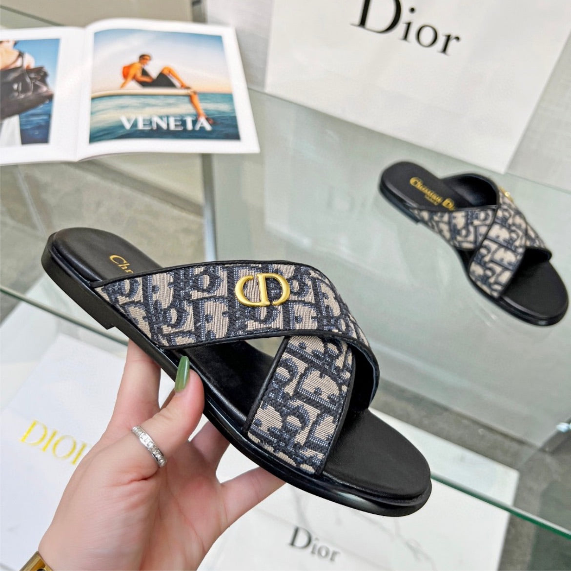 Woman Dior new slide in sandal