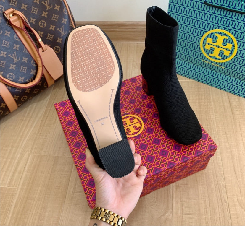 TORY BURCH BLACK BOOTS