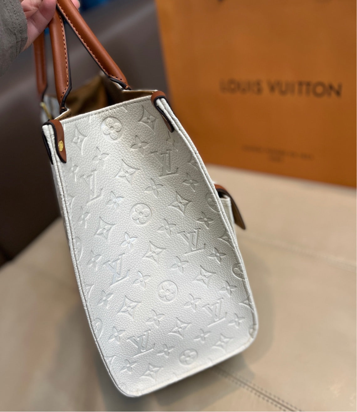 Woman Louis V handbag