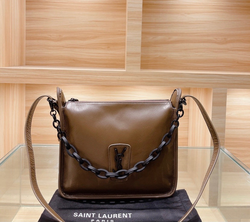 YSL woman shoulder handbag