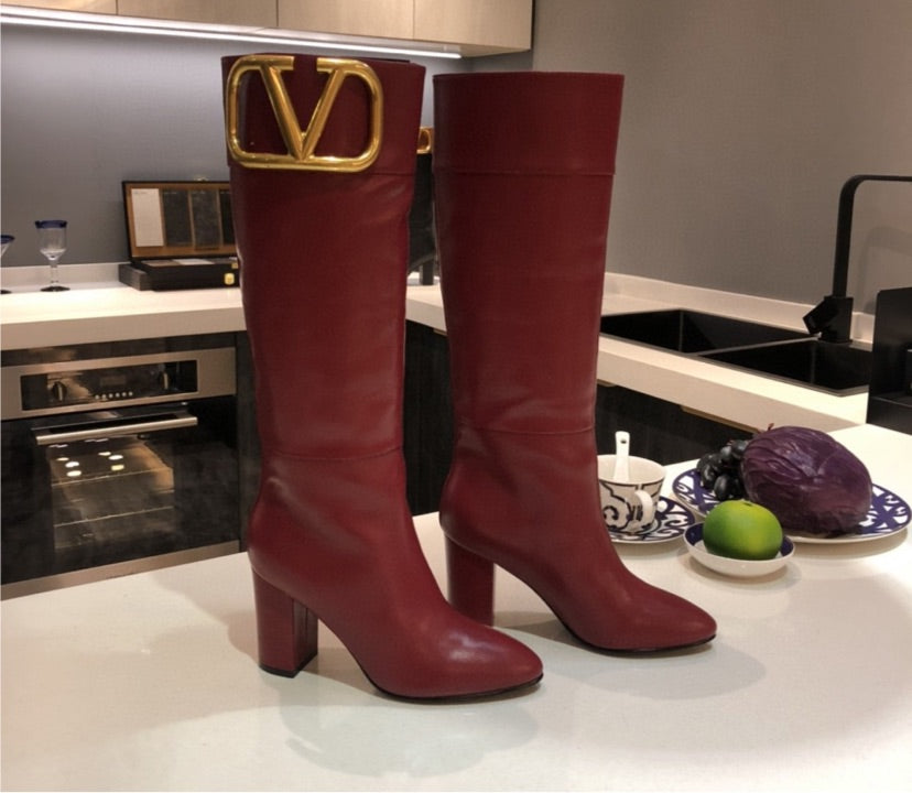 Red LV woman Boots