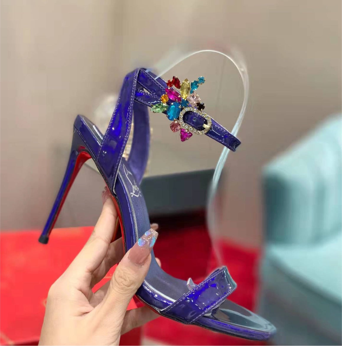 New woman Red bottom heels