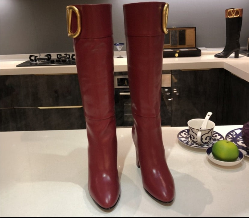 Red LV woman Boots