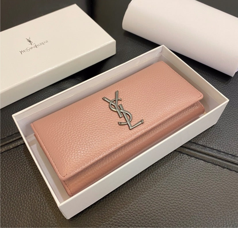 Leather YSL wallet
