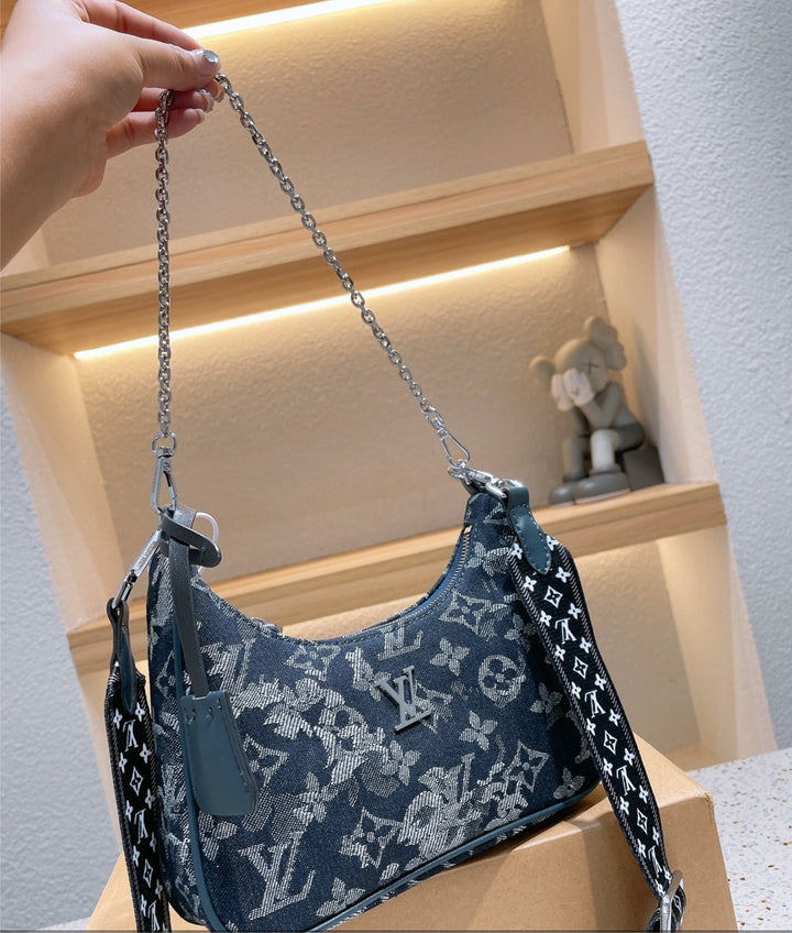 Brand new LV woman denim material handbag