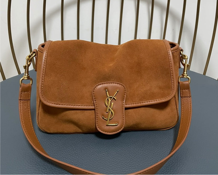 Suede YSL woman handbag