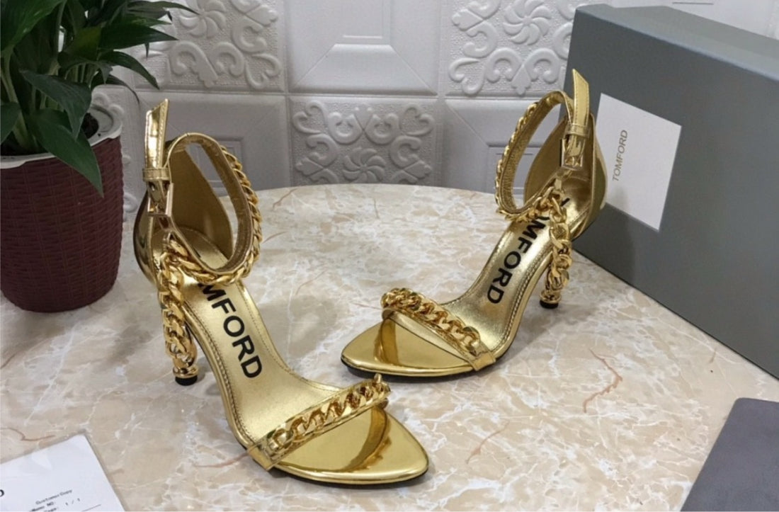 Gold Tom ford woman heel