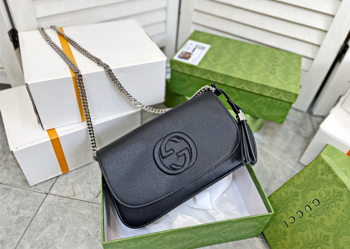 Gucci woman Leather shoulder bag