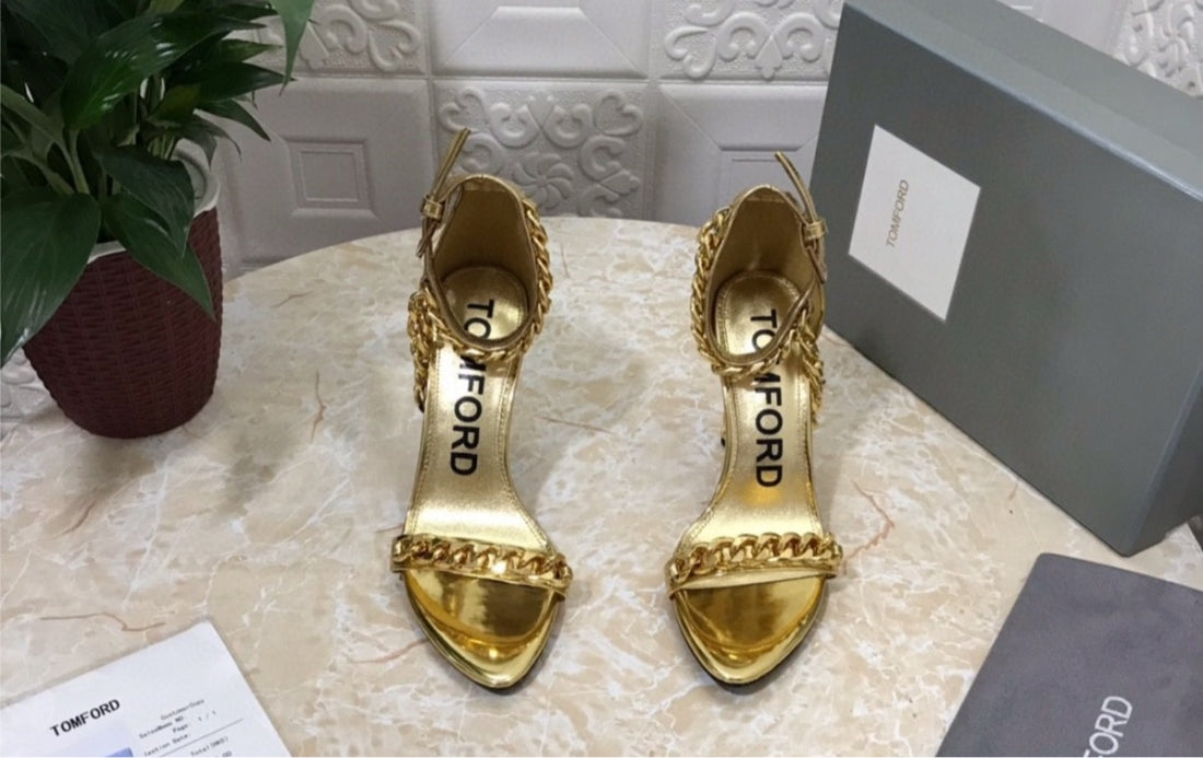 Gold Tom ford woman heel
