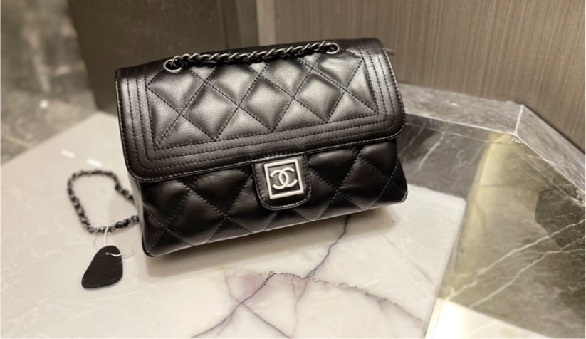 Black CC woman handbag