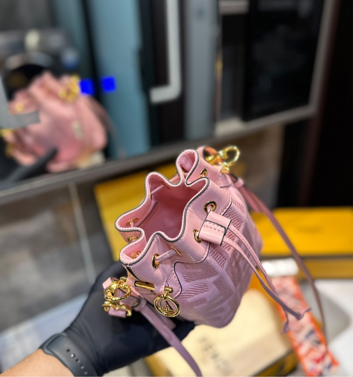 New Pink Fendi woman bag