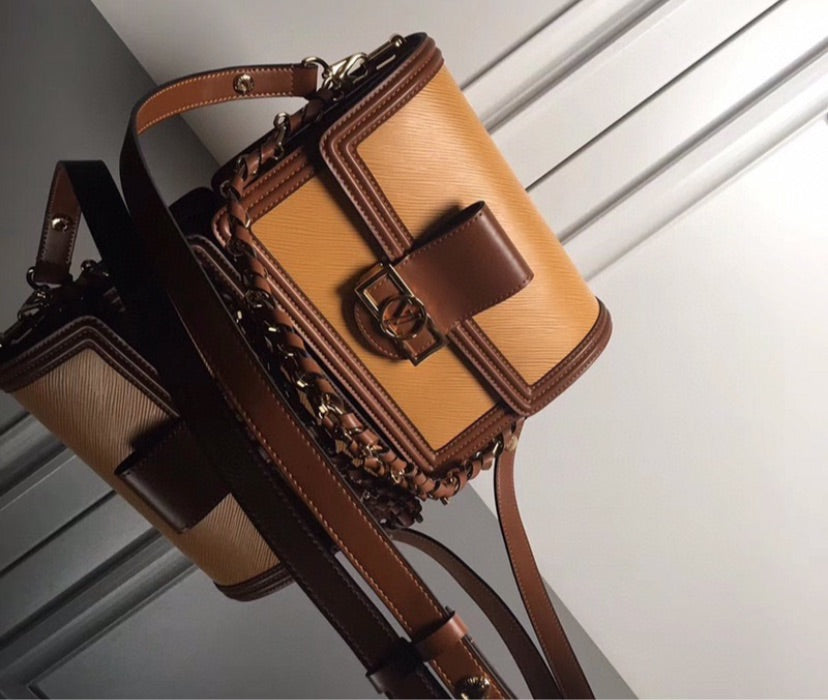 Leather LV crossbody/shoulder handbag