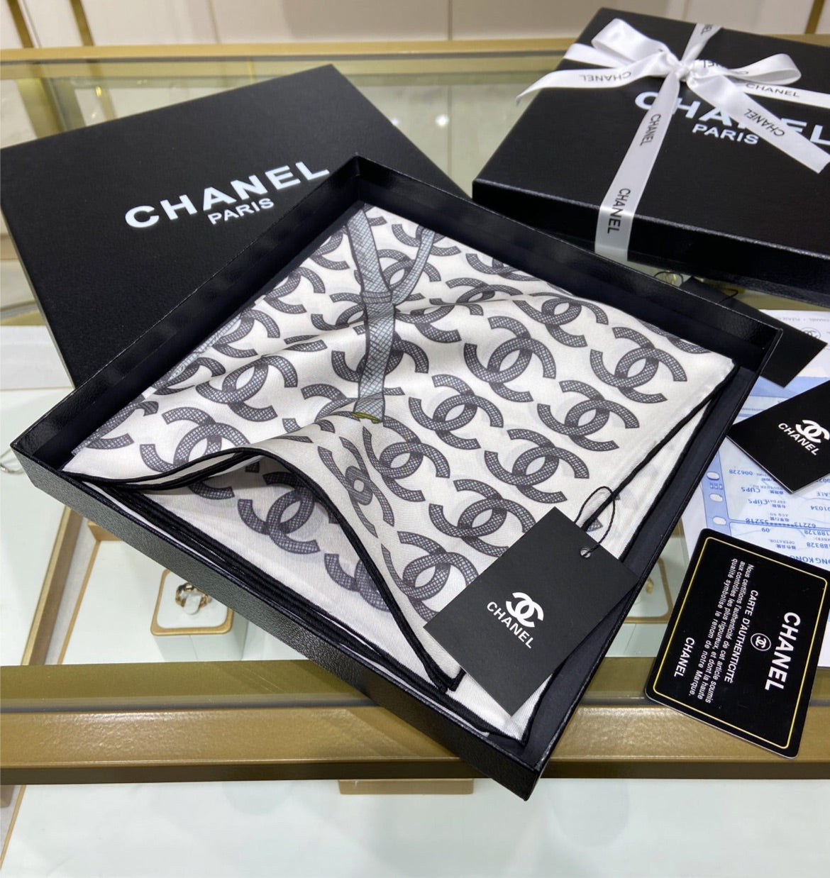 Woman new Chanel scarf