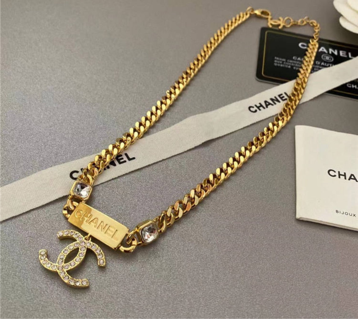 New woman Chanel necklace