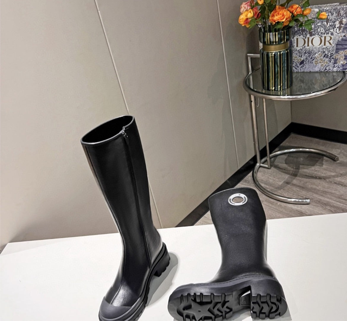 Leather new Dior Boots