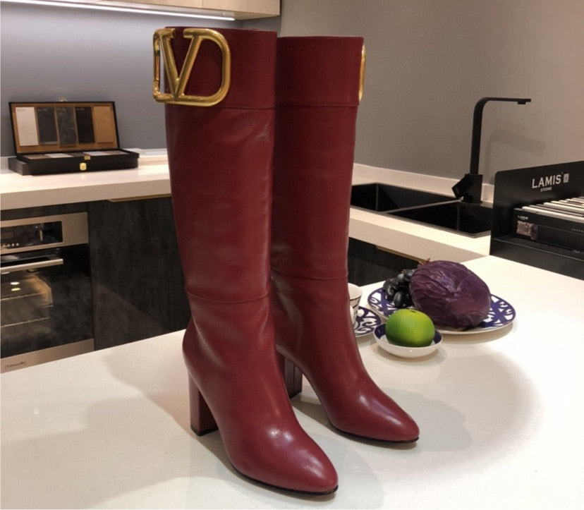 Red LV woman Boots