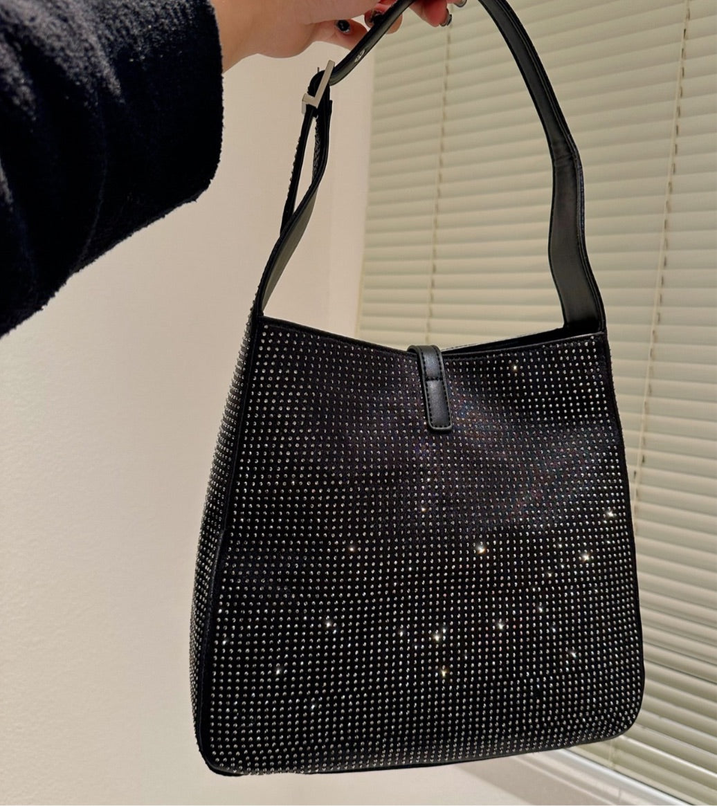 Black -bling YSL woman handbag
