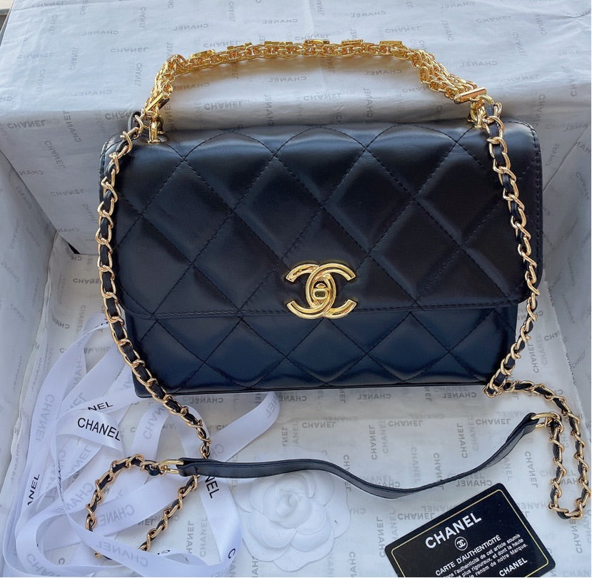 Black woman Chanel new Handbag