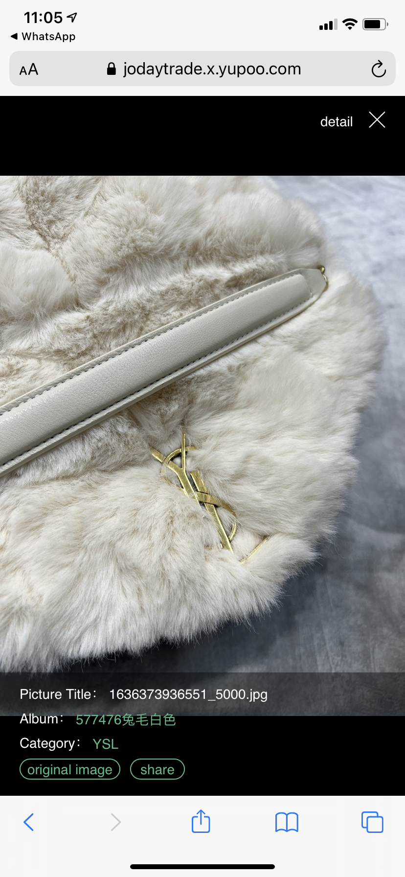 Cozy/fury YSL woman handbag