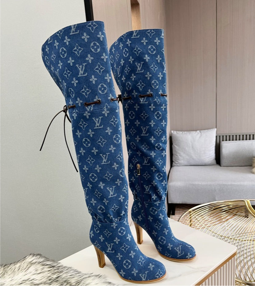 LV tall woman boots