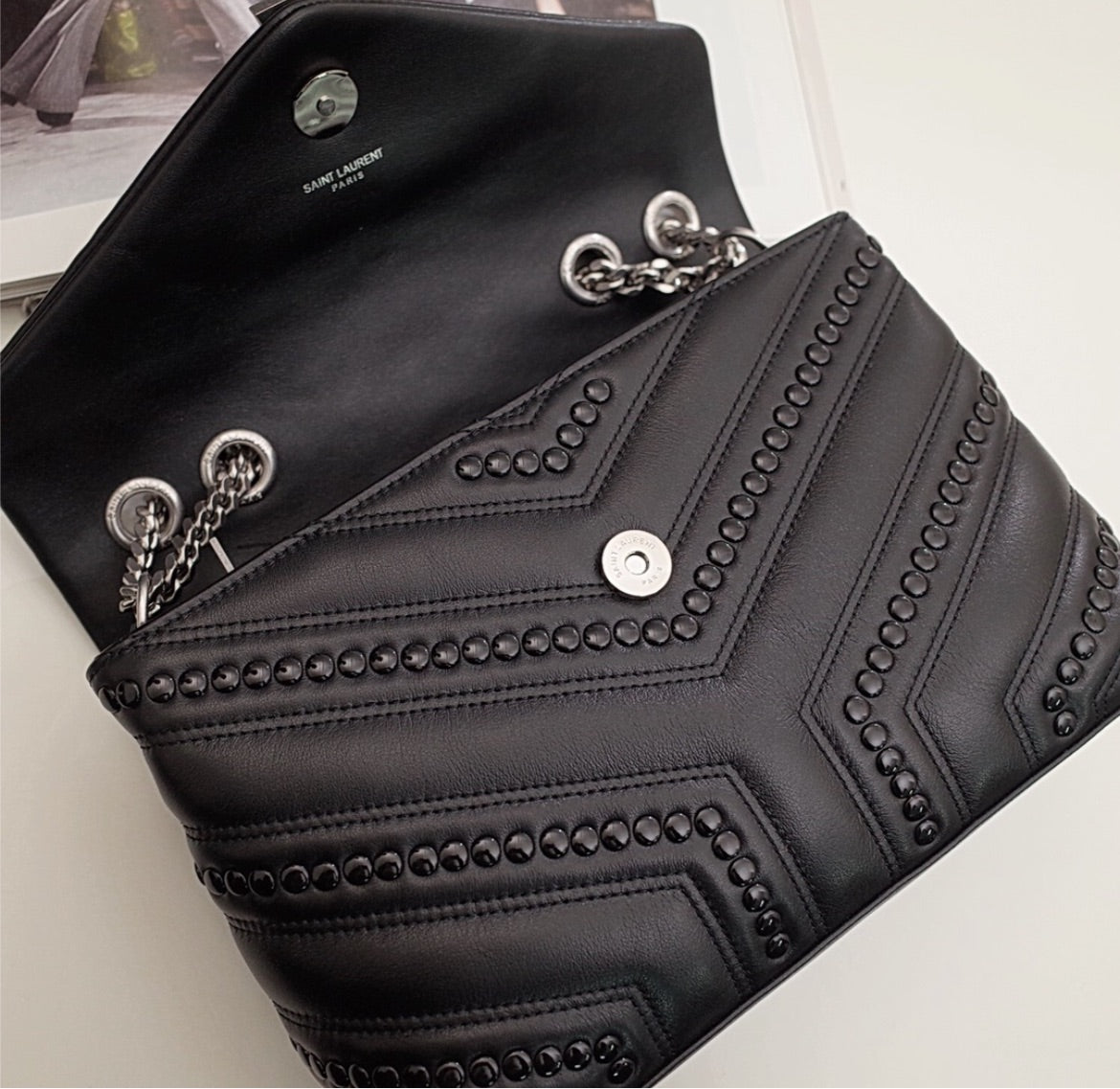 New woman YSL handbag