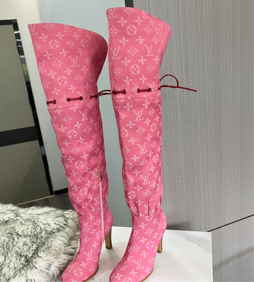 LV tall woman boots
