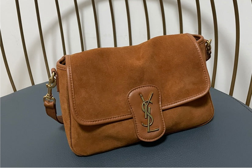 Suede YSL woman handbag