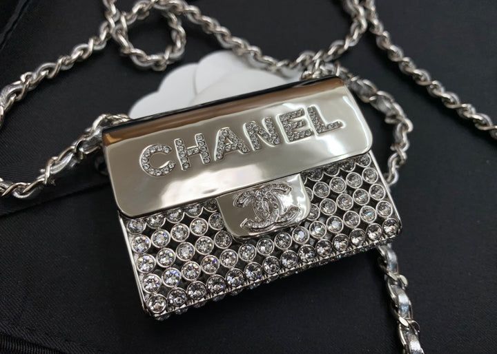 Diamond stud small shoulder handbag