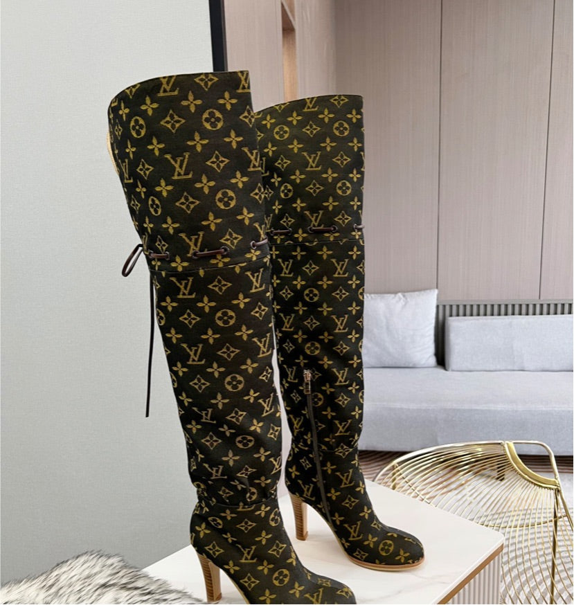 LV tall woman boots