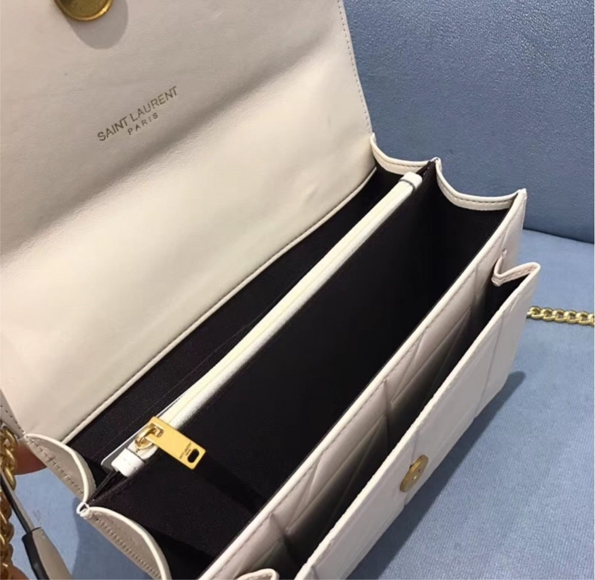 YSL woman shoulder handbag