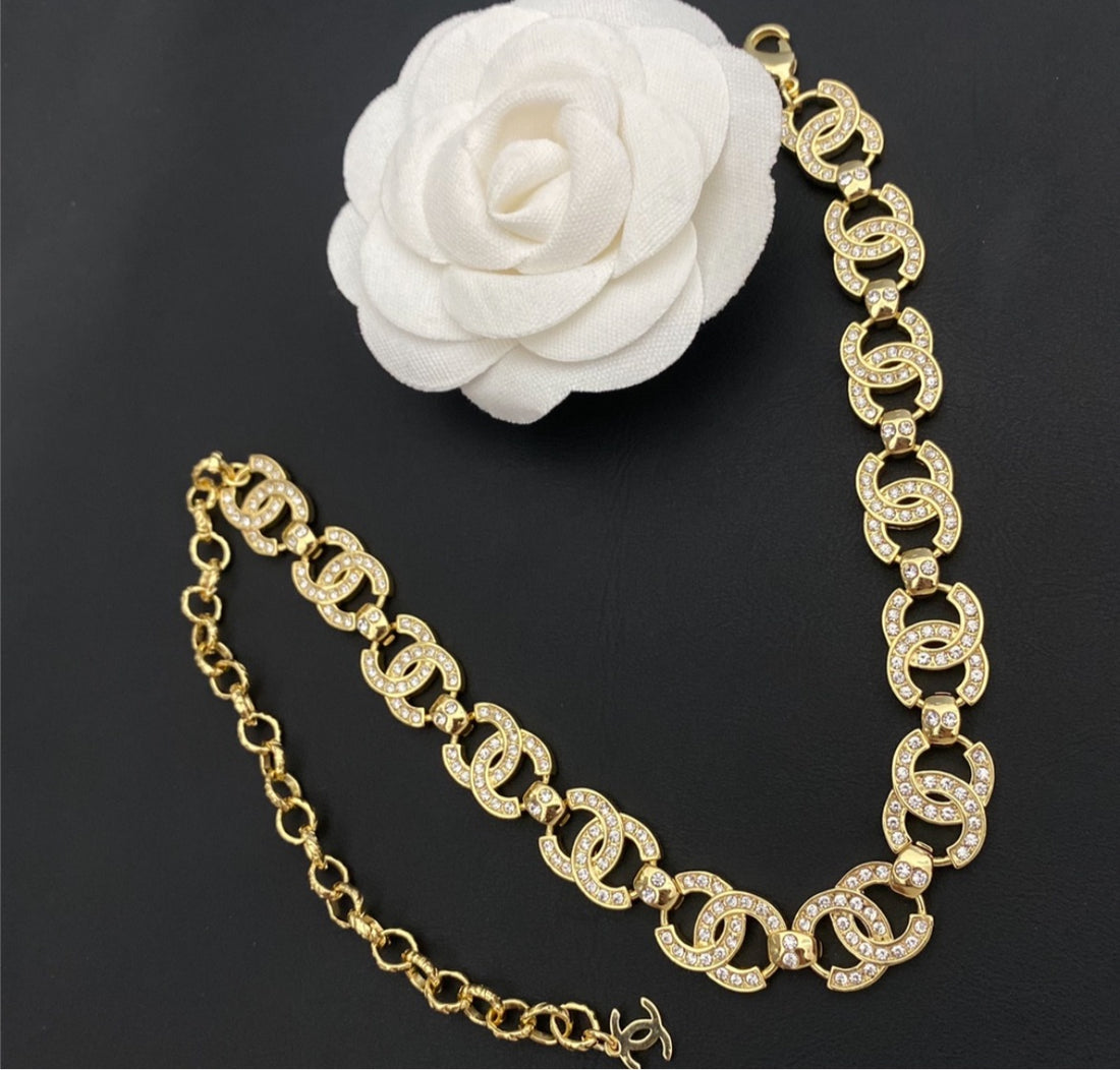 New Gold plate woman necklace