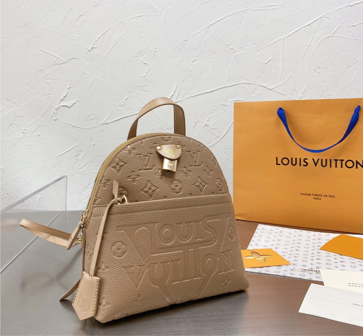 Leather LV shoulder handbag/ backpack