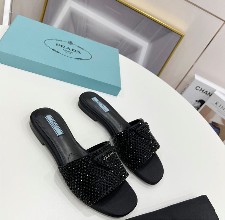 Prada slide in sandal
