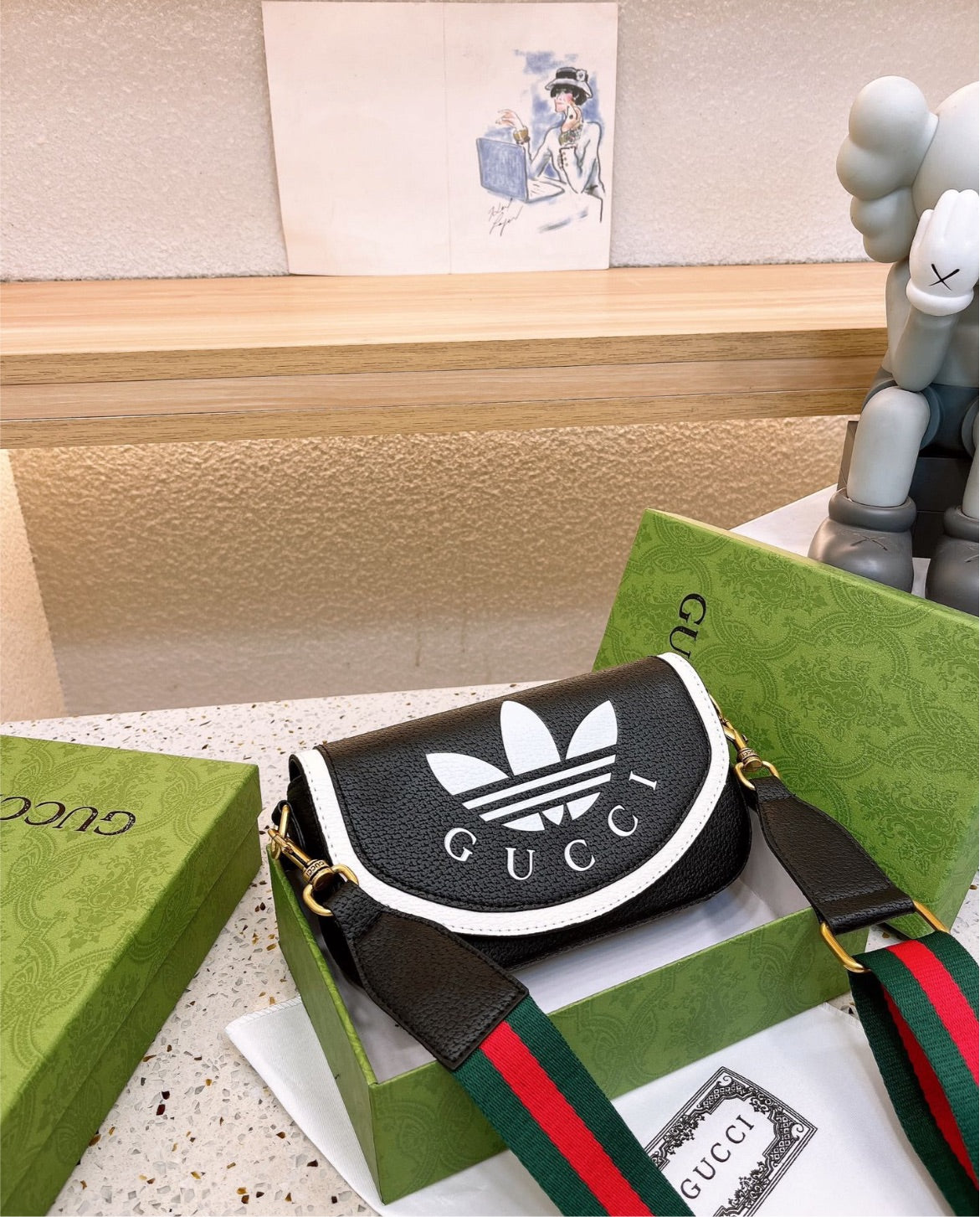 Leather Gucci woman crossbody