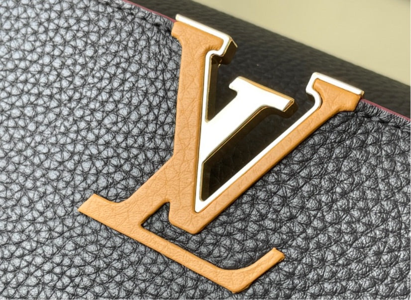 Leather LV woman shoulder handbag
