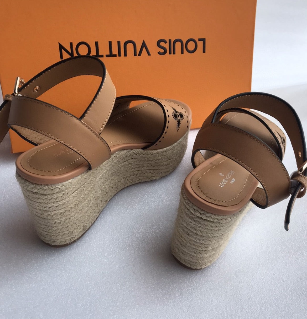 New LV woman wedge shoes