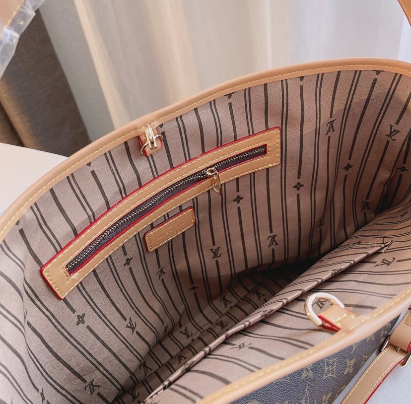 Leather LV shoulder Handbag