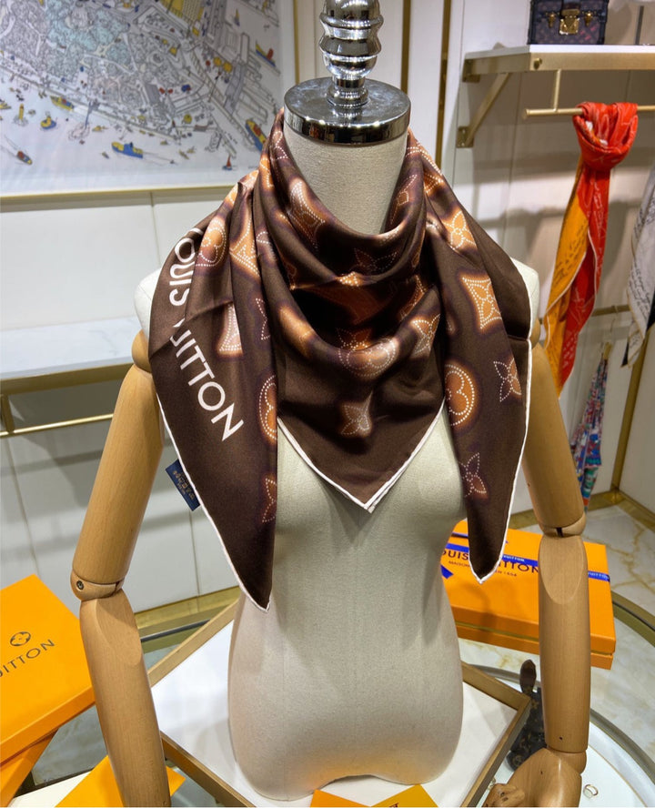 Woman new LV scarf
