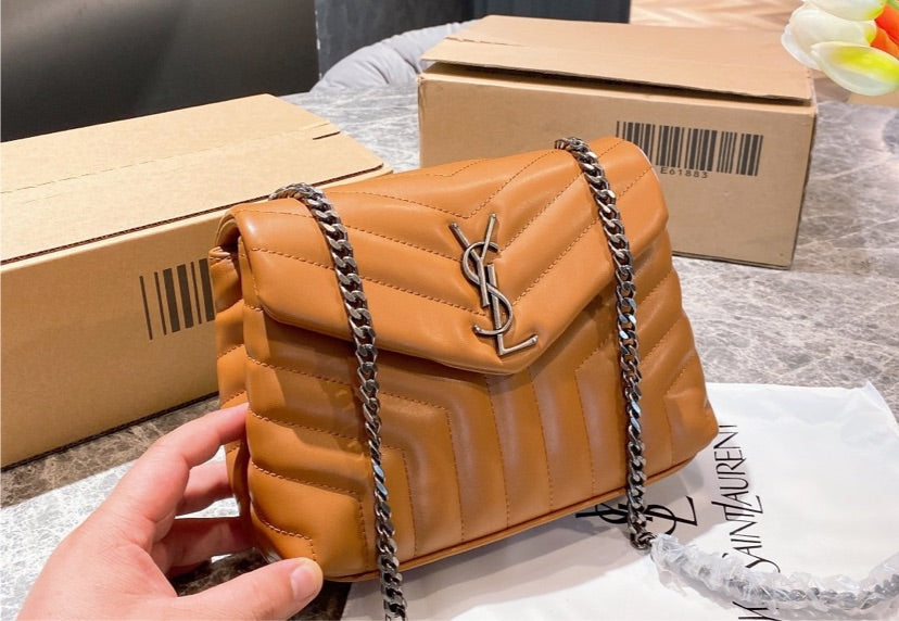 YSL woman shoulder handbag