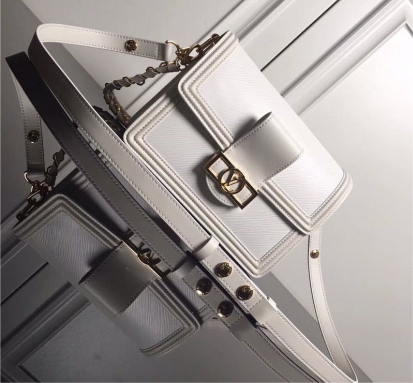 Leather LV crossbody/shoulder handbag