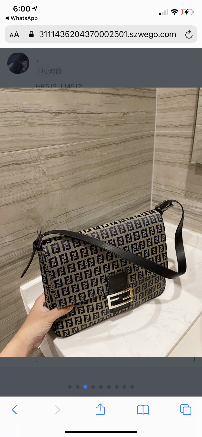 New Fendi woman shoulder Handbag