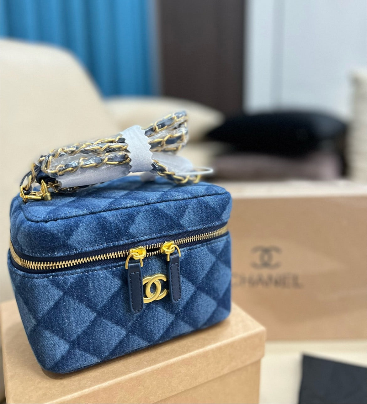 Denim Chanel handbag