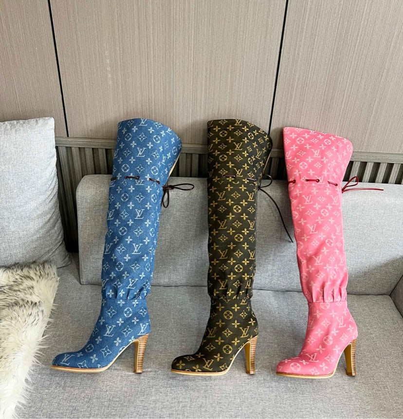LV tall woman boots