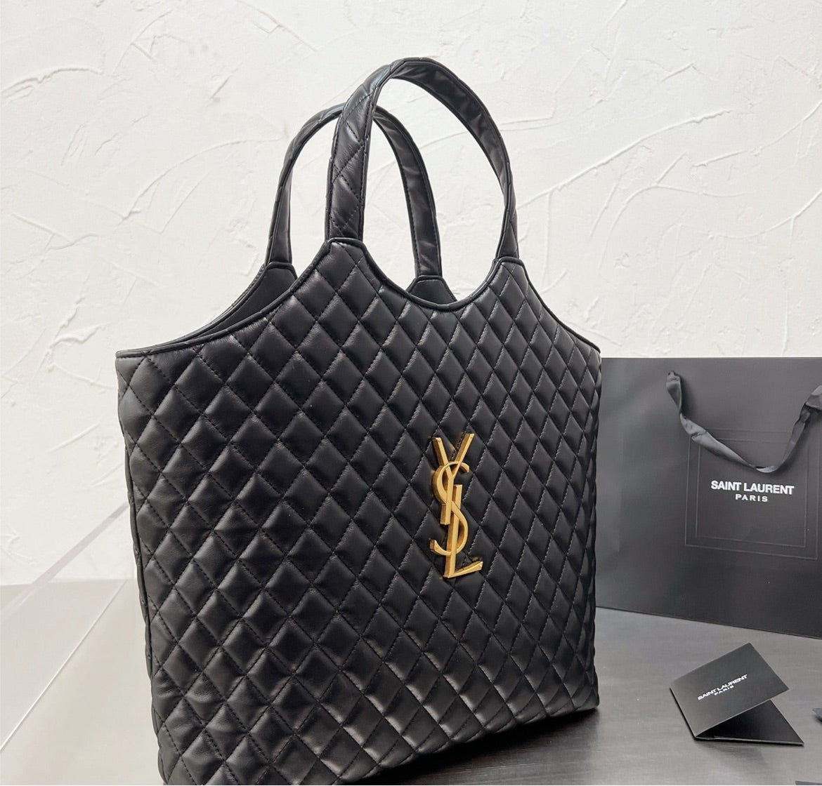 YSL woman shoulder handbag