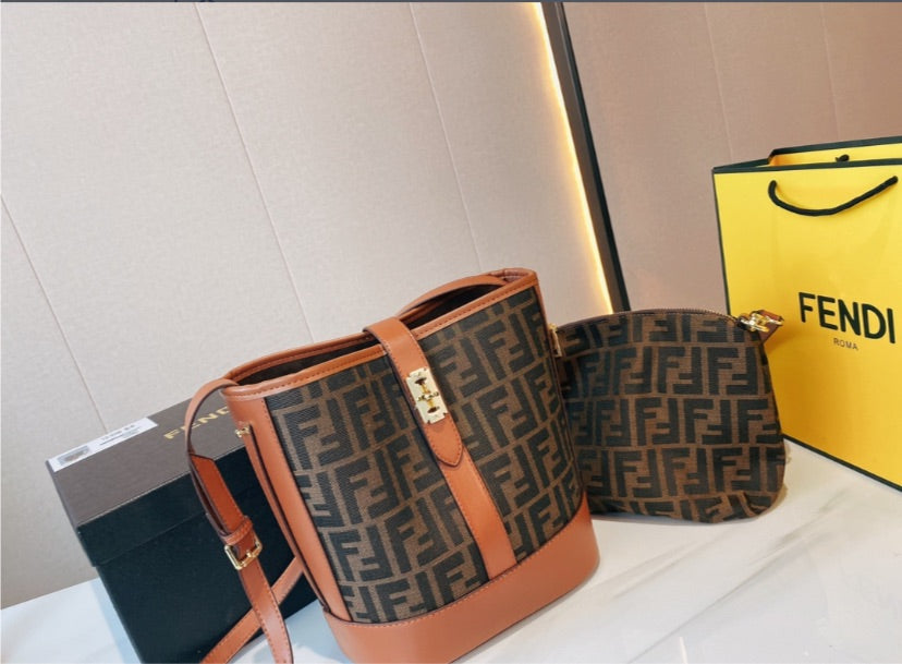 Fendi brown woman handbag