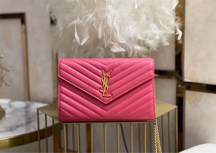YSL woman shoulder handbag