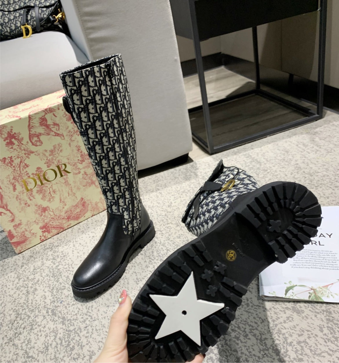 New Woman Dior boots