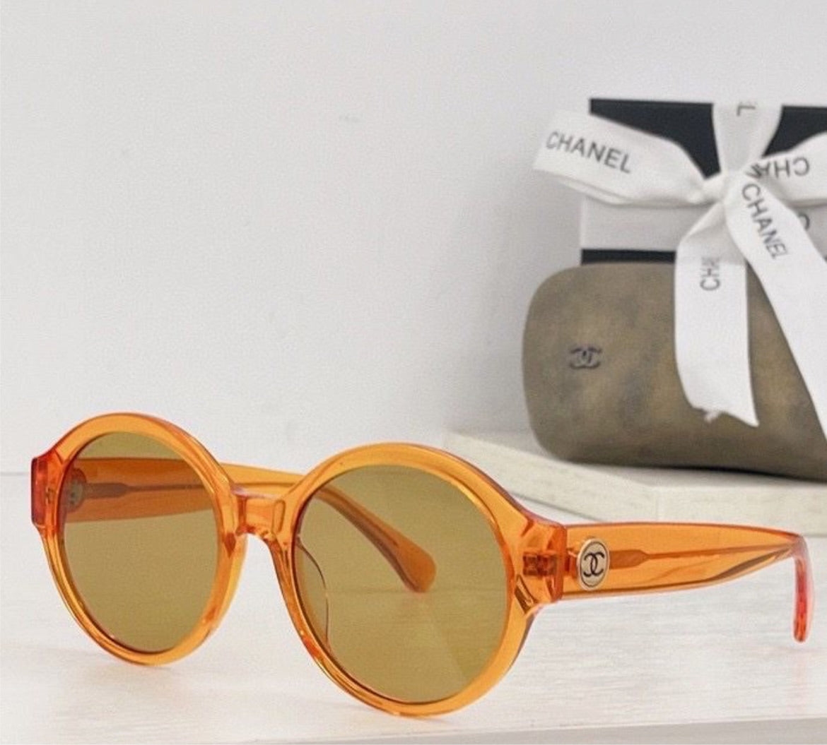 Chanel circle shape sunglasses
