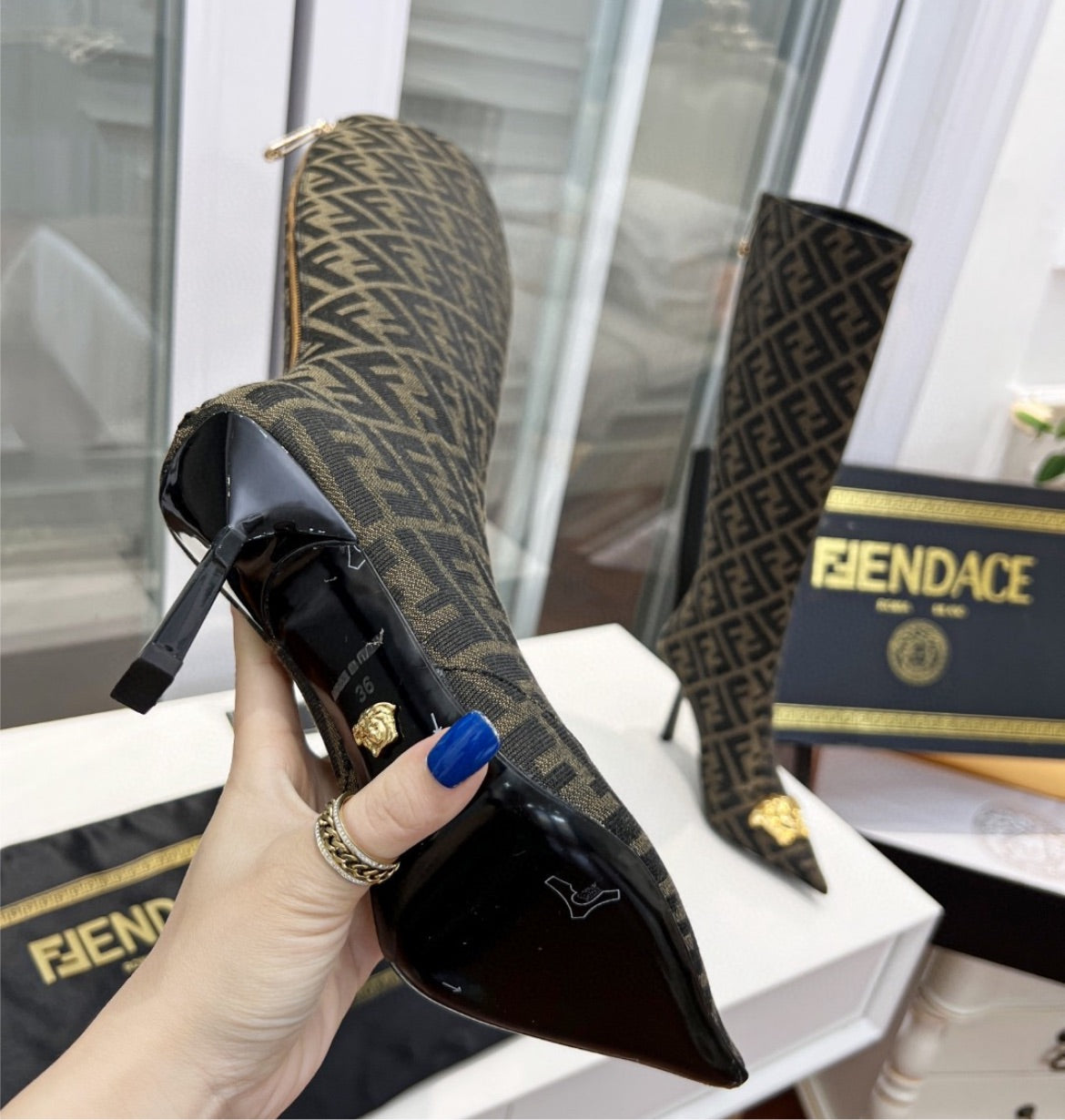 New woman Fendi boots