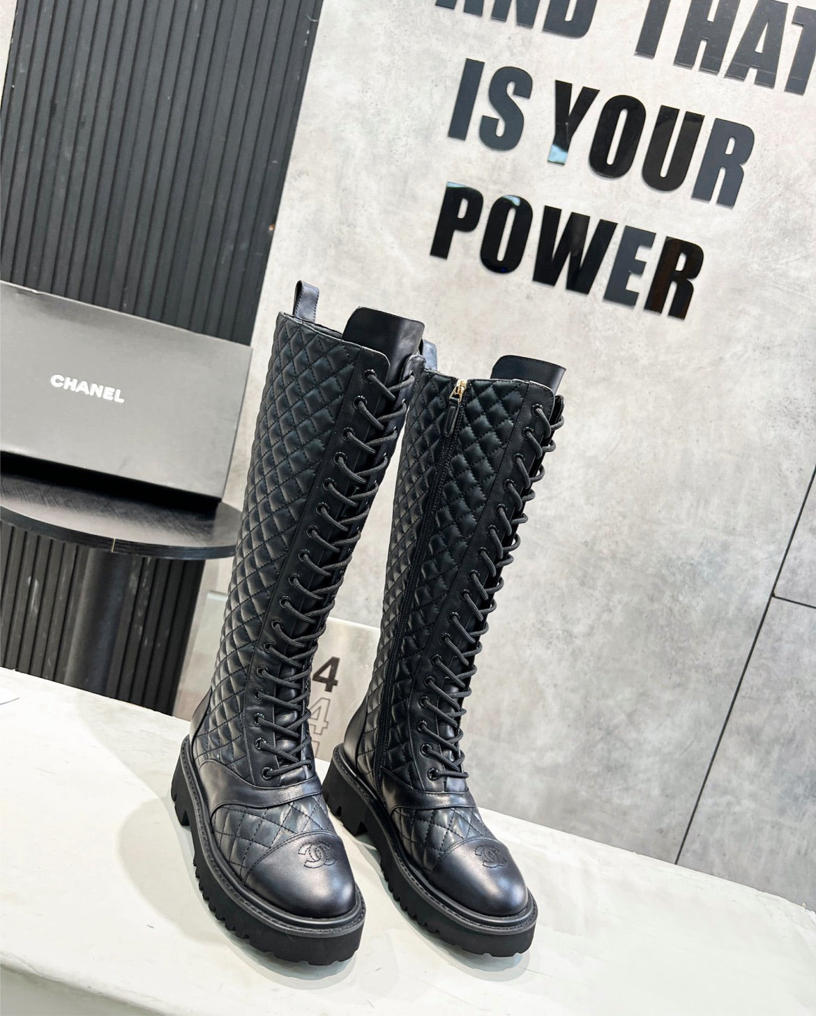 New Chanel woman Boots